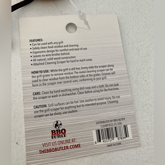 Wood Grill Scraper with Bottle Opener - Picture 9 of 10